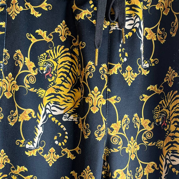 Victorious Gold Tiger Joggers Sweatpants Pants Unisex - Picture 6 of 6